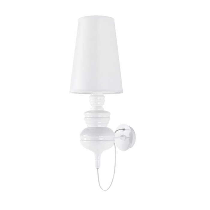 King Home Lampa ścienna QUEEN WALL 18 biała (1018W1.WHITE)