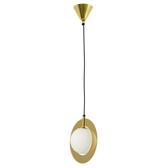 King Home Lampa wisząca AURORA złota - szkło, metal (DW-D025P)