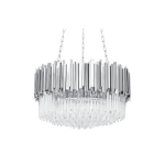 King Home Lampa wisząca IMPERIAL SILVER 60 - stal, kryształ (DW-D5688S.SILVER)