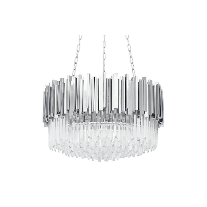 King Home Lampa wisząca IMPERIAL SILVER 60 - stal, kryształ (DW-D5688S.SILVER)