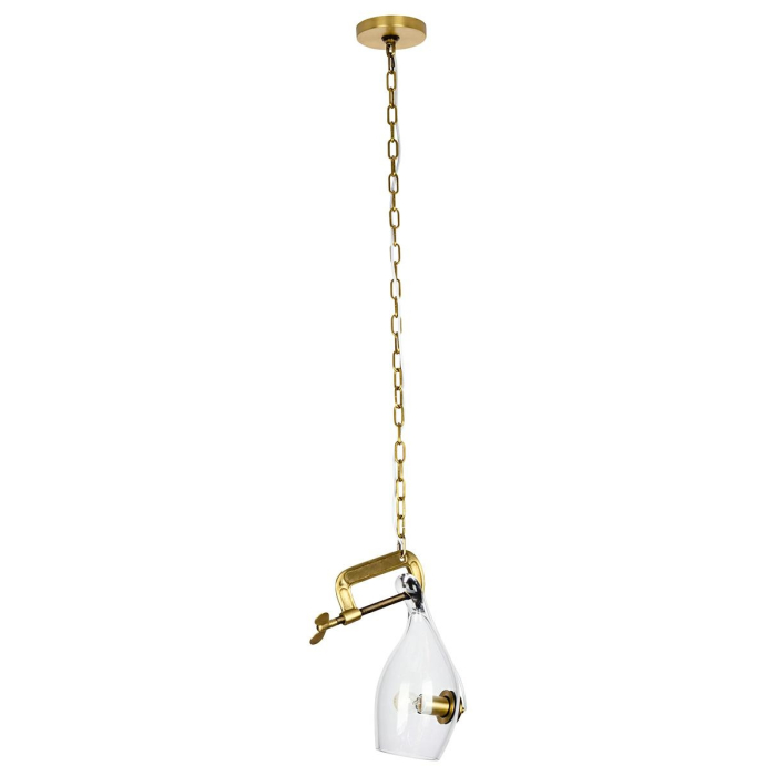 King Home Lampa wisząca VICE mosiądz - metal, szkło (MD10961-1S.BRASS)