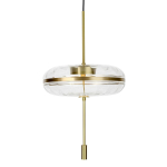 King Home Lampa wisząca CHAPLIN 360 mosiądz - LED, szkło (MD12001-1-360)