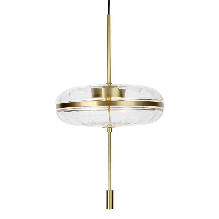 King Home Lampa wisząca CHAPLIN 360 mosiądz - LED, szkło (MD12001-1-360)