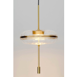 King Home Lampa wisząca CHAPLIN 360 mosiądz - LED, szkło (MD12001-1-360)