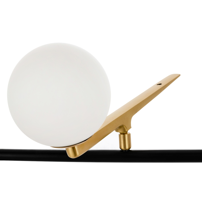 King Home Lampa wisząca TWEETY 160 czarno-złota - metal, aluminium, szkło (XCP5235A-156)