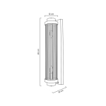MOOSEE lampa ścienna COLUMN złota (MSE010100265)