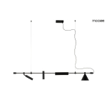 MOOSEE lampa wisząca TECHNICS czarna (MSE010100333)