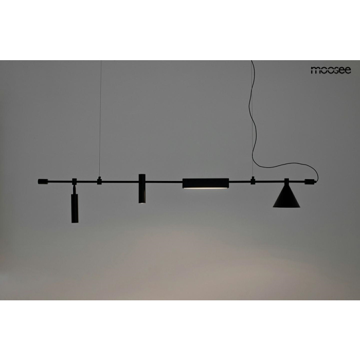 MOOSEE lampa wisząca TECHNICS czarna (MSE010100333)
