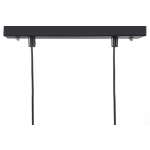 King Home Lampa wisząca FLUSSO 2 czarna (91905)