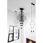 King Home Lampa wisząca FLUSSO 2 czarna (91905)