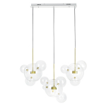 King Home Lampa wisząca CAPRI LINE 3 złota - 180 LED, aluminium, szkło (XCP9148-3B)