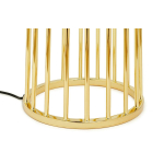 King Home Lampa podłogowa HOLMES STRAIGHT złota z czarnym kloszem -  metal (XCF7583-164)