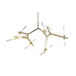 King Home Lampa wisząca CANDELABR 14 złota - aluminium, szkło (XCP8053-14.GOLD)