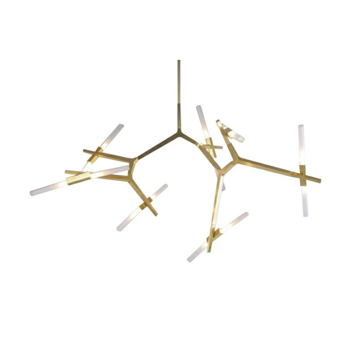 King Home Lampa wisząca CANDELABR 14 złota - aluminium, szkło (XCP8053-14.GOLD)