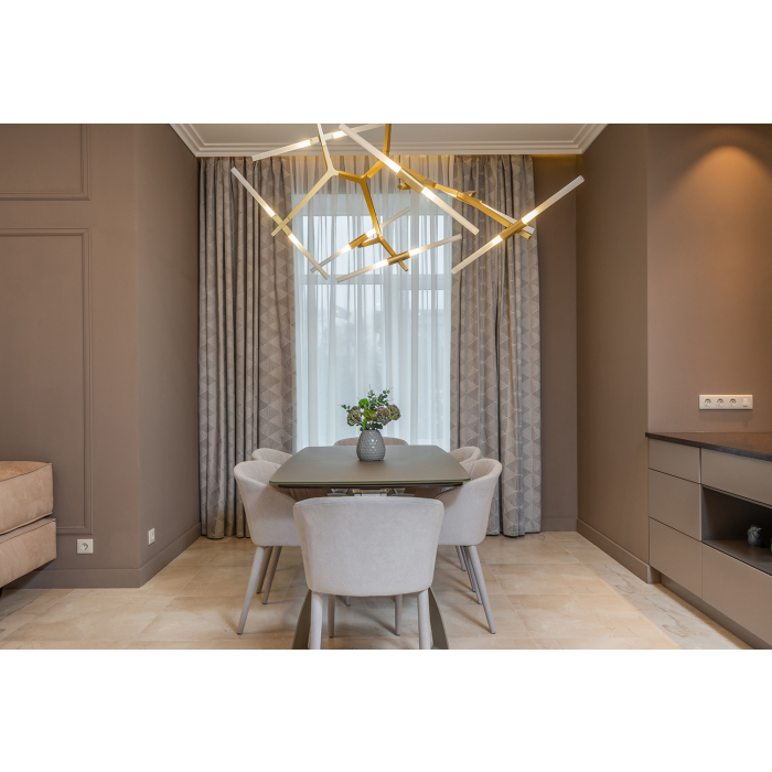 King Home Lampa wisząca CANDELABR 14 złota - aluminium, szkło (XCP8053-14.GOLD)