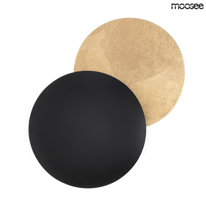 Moosee MOOSEE lampa ścienna ECLISE złota / czarna (MSE010400202)