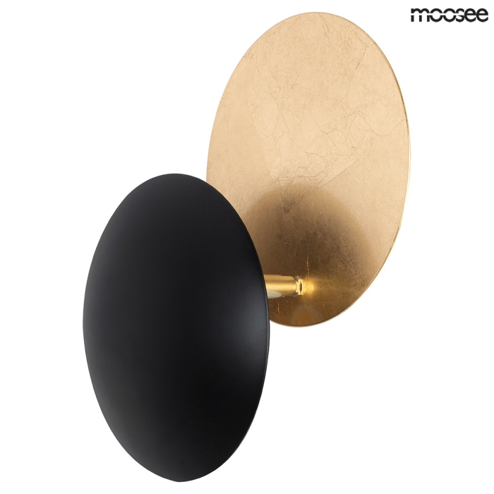 Moosee MOOSEE lampa ścienna ECLISE złota / czarna (MSE010400202)