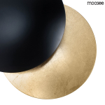 Moosee MOOSEE lampa ścienna ECLISE złota / czarna (MSE010400202)