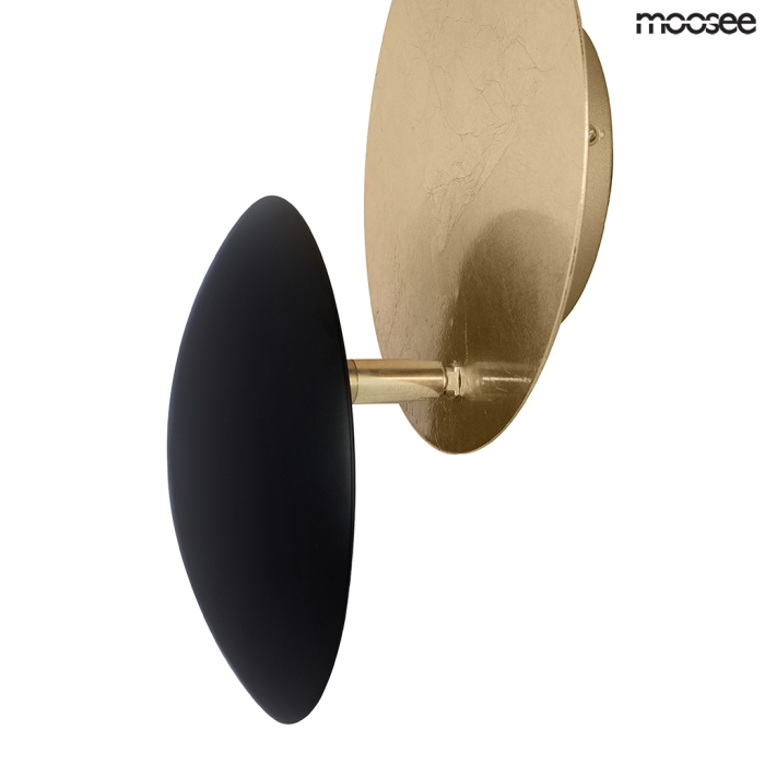 Moosee MOOSEE lampa ścienna ECLISE złota / czarna (MSE010400202)