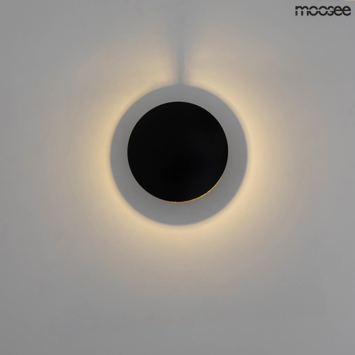 Moosee MOOSEE lampa ścienna ECLISE złota / czarna (MSE010400202)