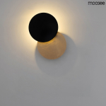 Moosee MOOSEE lampa ścienna ECLISE złota / czarna (MSE010400202)