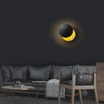 Moosee MOOSEE lampa ścienna ECLISE złota / czarna (MSE010400202)