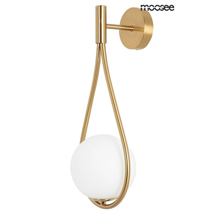 Moosee MOOSEE lampa ścienna ROMA złota (MSE010400204)