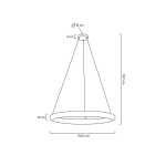 Moosee MOOSEE lampa wisząca LIBERTY 100 złota (MSE010100175)