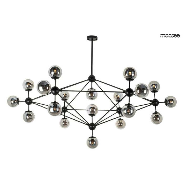 MOOSEE lampa wisząca ASTRIFERO 21 czarna / bursztynowa (MSE010100218)