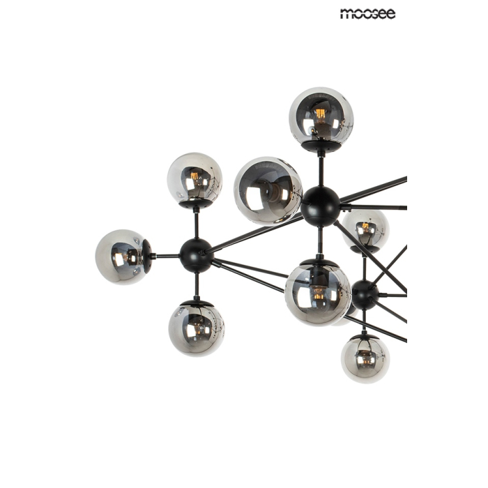 MOOSEE lampa wisząca ASTRIFERO 21 czarna / bursztynowa (MSE010100218)