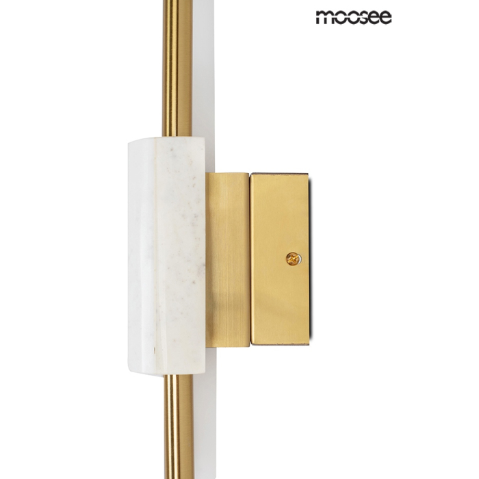 MOOSEE lampa ścienna EVANS biała / złota (MSE010100282)