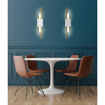 MOOSEE lampa ścienna EVANS biała / złota (MSE010100282)