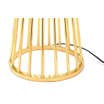 King Home Lampa podłogowa HOLMES złota z czarnym kloszem -  metal (XCF7583-145)
