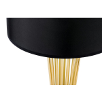 King Home Lampa podłogowa HOLMES złota z czarnym kloszem -  metal (XCF7583-145)