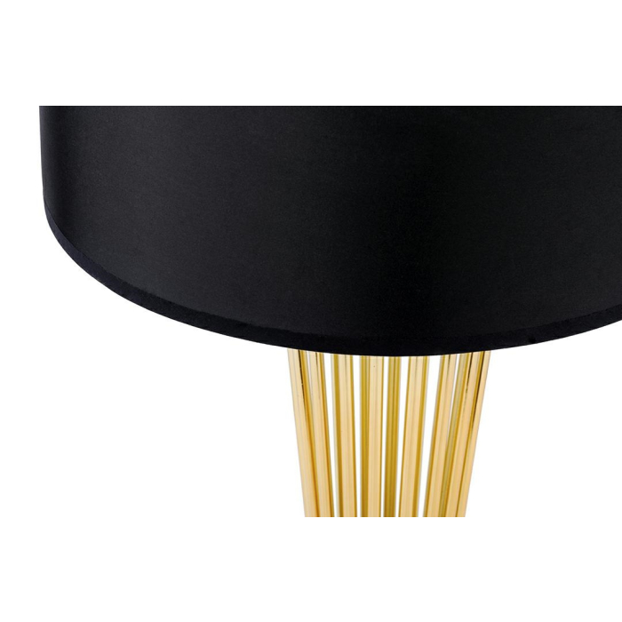 King Home Lampa podłogowa HOLMES złota z czarnym kloszem -  metal (XCF7583-145)