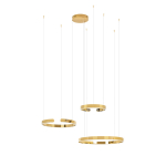 King Home Lampa wisząca VISTA TRIPLE złoty chrom (JD8125.GOLD)
