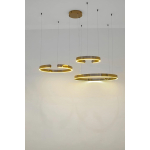 King Home Lampa wisząca VISTA TRIPLE złoty chrom (JD8125.GOLD)