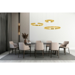 King Home Lampa wisząca VISTA TRIPLE złoty chrom (JD8125.GOLD)