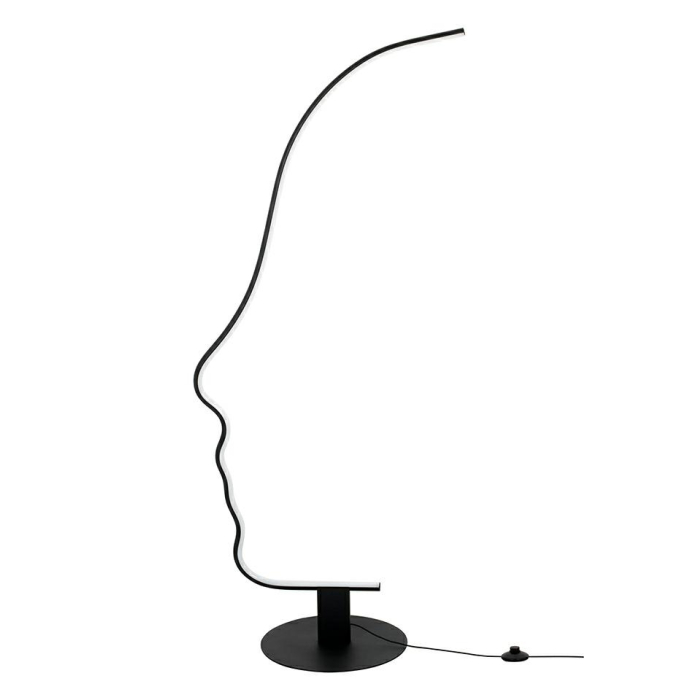 King Home Lampa podłogowa FACE FLOOR czarna (JL0018)