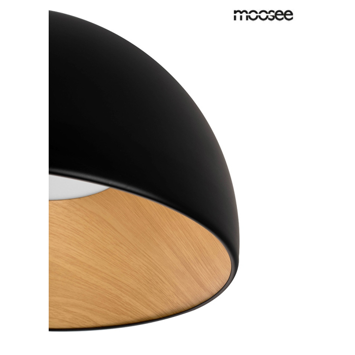 MOOSEE lampa sufitowa TOLLA czarna / naturalna (MSE010100276)
