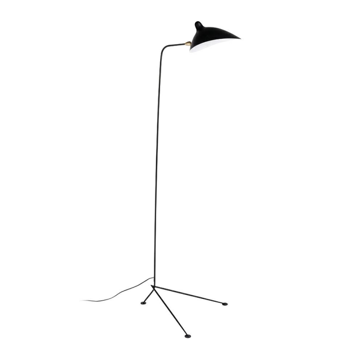 King Home Lampa podłogowa RAVEN FLOOR UP czarna - aluminium, stal węglowa (XCF3621-1)