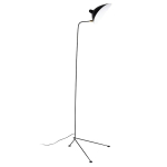 King Home Lampa podłogowa RAVEN FLOOR UP czarna - aluminium, stal węglowa (XCF3621-1)