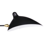 King Home Lampa podłogowa RAVEN FLOOR UP czarna - aluminium, stal węglowa (XCF3621-1)
