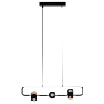 King Home Lampa wisząca BLINK 3 czarna - LED, metal (XCP7598-3 BLACK)