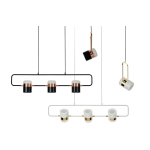 King Home Lampa wisząca BLINK 3 czarna - LED, metal (XCP7598-3 BLACK)
