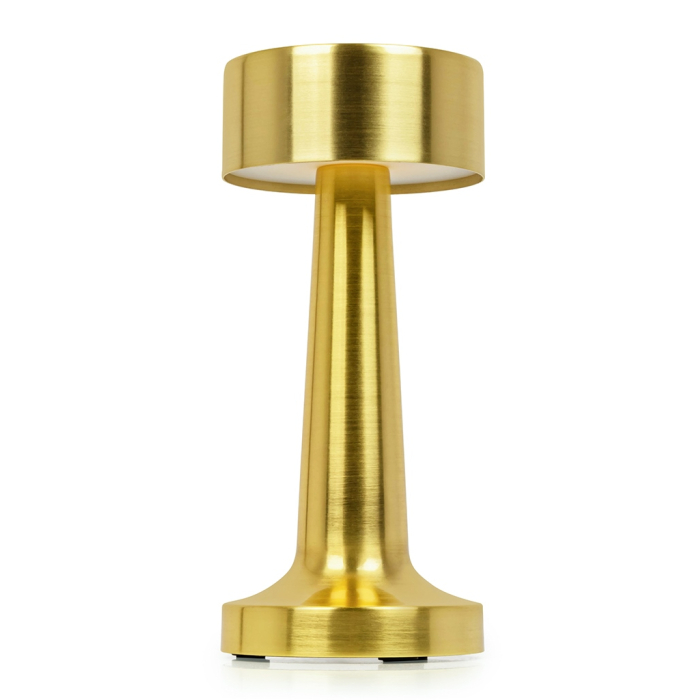 King Home Lampa biurkowa LEE złota - wbudowana bateria, LED (LEE.GOLD)