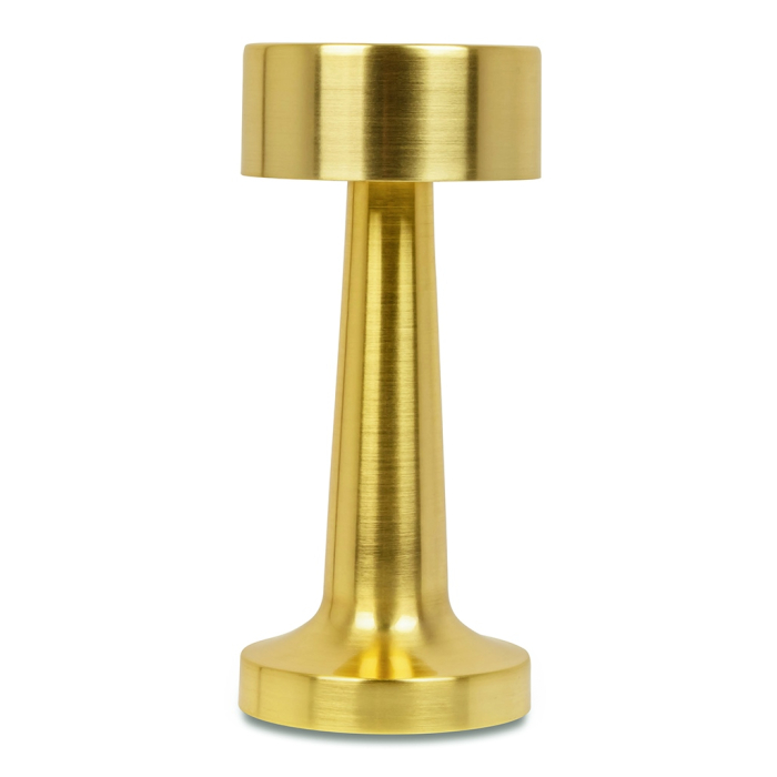 King Home Lampa biurkowa LEE złota - wbudowana bateria, LED (LEE.GOLD)
