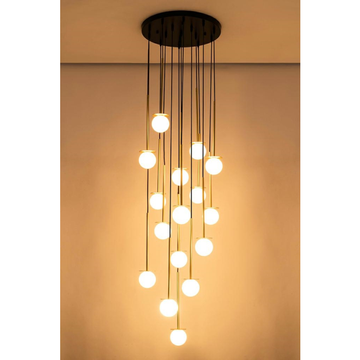 King Home Lampa wisząca CANNON DISC 16 złota (JD8006-16)