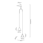 MOOSEE lampa wisząca ACUSTICA złota (MSE010100331)