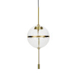 King Home Lampa wisząca CHAPLIN 300 mosiądz  - LED, szkło (MD12001-1Y-300)